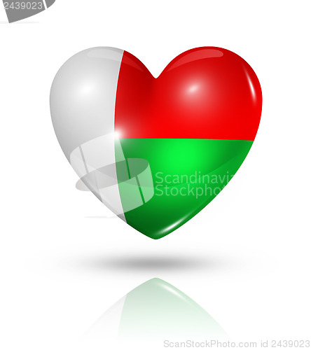 Image of Love Madagascar, heart flag icon