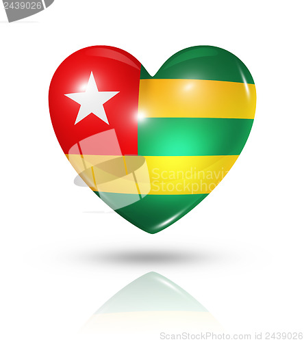 Image of Love Togo, heart flag icon