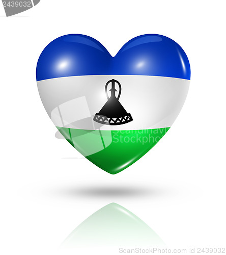 Image of Love Lesotho, heart flag icon