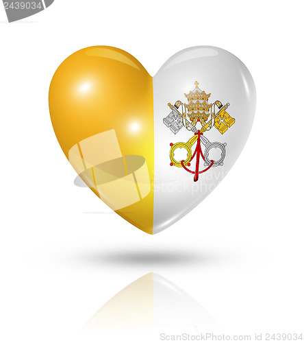 Image of Love Vatican City, heart flag icon