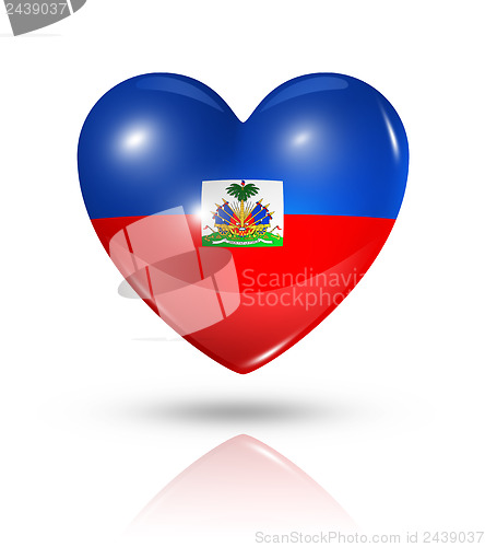 Image of Love Haiti, heart flag icon