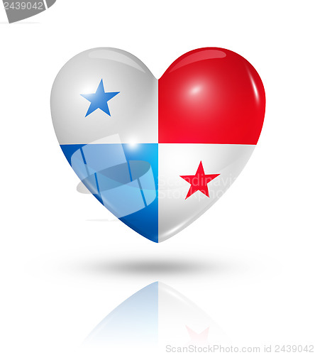 Image of Love Panama, heart flag icon