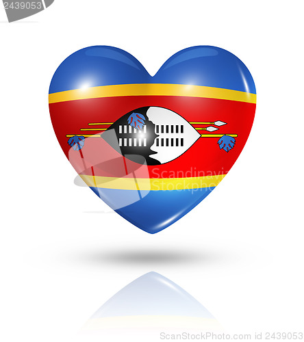 Image of Love Swaziland, heart flag icon