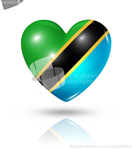 Image of Love Tanzania, heart flag icon