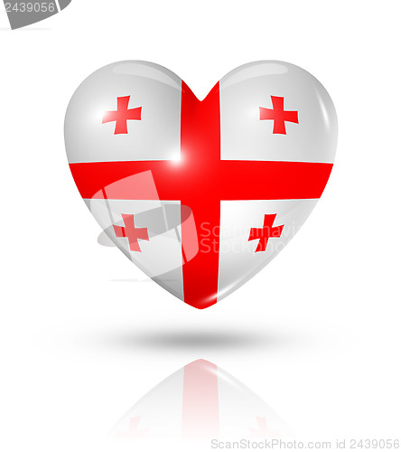 Image of Love Georgia, heart flag icon