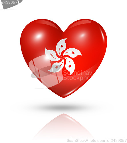 Image of Love Hong Kong, heart flag icon