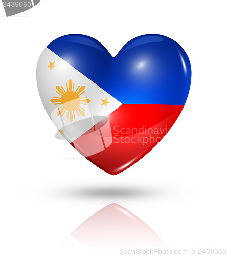 Image of Love Philippines, heart flag icon