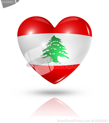 Image of Love Lebanon, heart flag icon