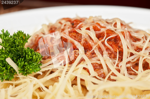 Image of pasta with meat