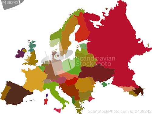 Image of Europe map