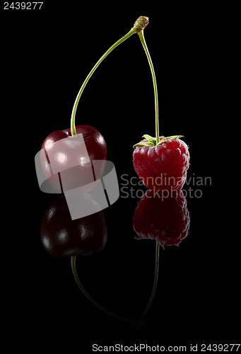 Image of cherry and raspberry