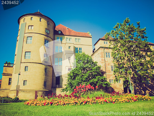 Image of Retro look Altes Schloss (Old Castle) Stuttgart