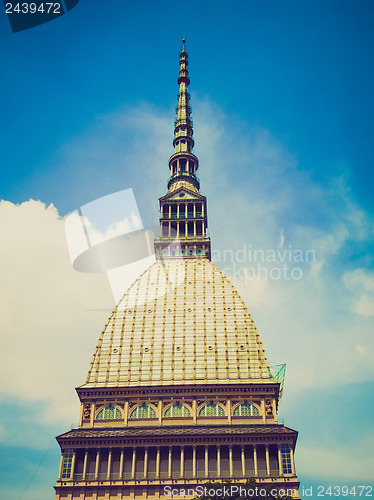 Image of Retro look Mole Antonelliana, Turin