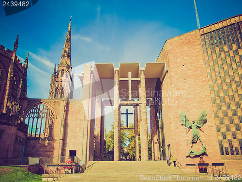 Image of Retro look Coventry Cathedral