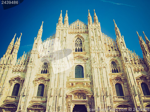 Image of Retro look Duomo di Milano