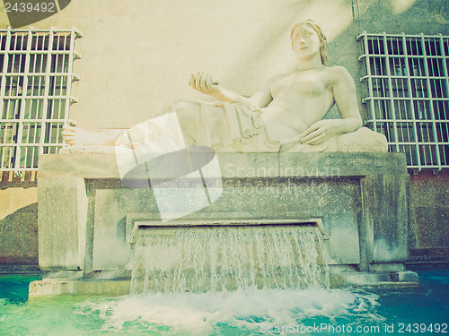 Image of Retro look Dora Statue, Turin