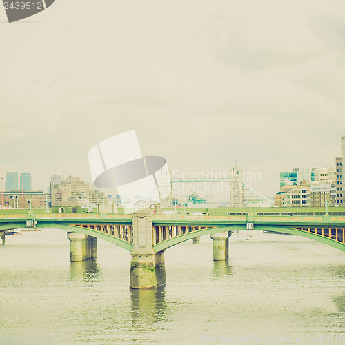 Image of Vintage look River Thames London