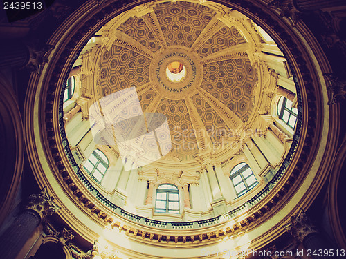 Image of Retro look Basilica di Superga, Turin