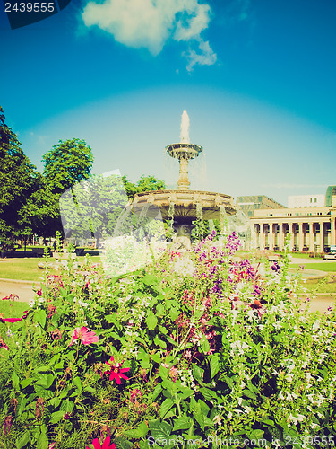 Image of Retro look Schlossplatz (Castle square) Stuttgart