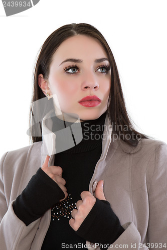 Image of Young thoughtful woman