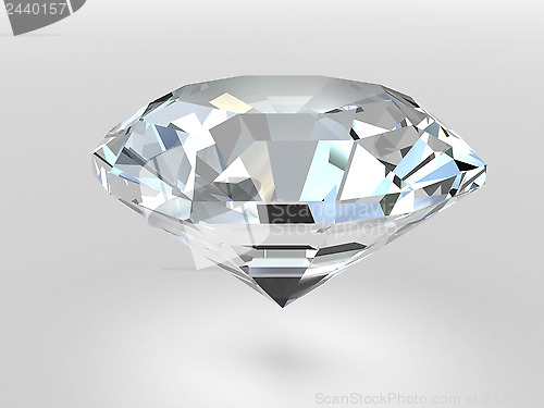 Image of Diamond with soft shadows