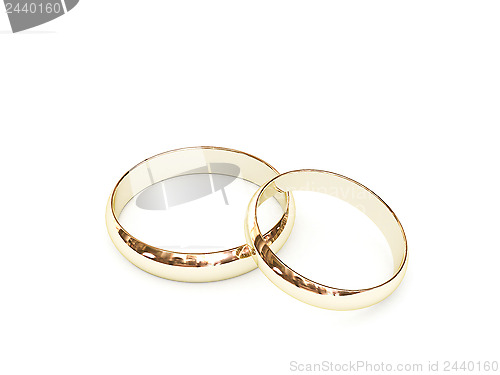 Image of Gold wedding rings