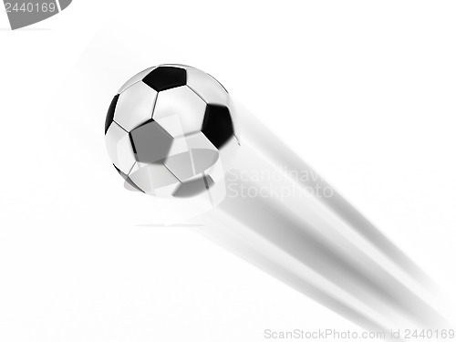Image of Flying soccer ball
