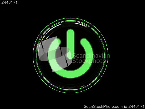 Image of Green power button