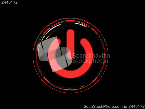 Image of Red power button