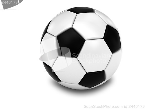 Image of Soccer ball on white background