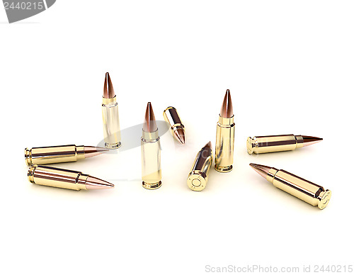 Image of Several full metal jacket bullets