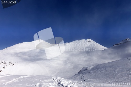 Image of Ski slope in nice day