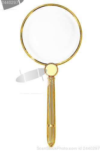 Image of Golden magnifying glass