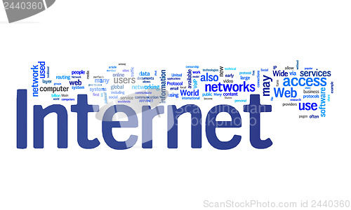 Image of internet text cloud