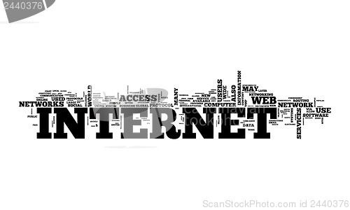 Image of internet text cloud