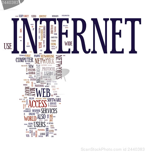 Image of internet text cloud