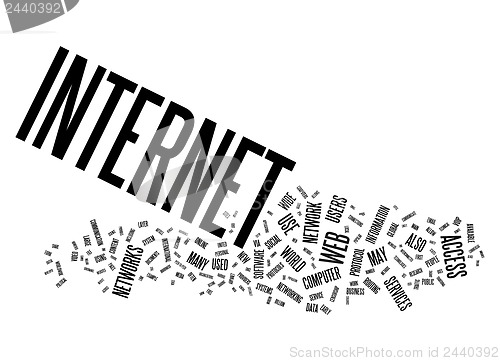 Image of internet text cloud