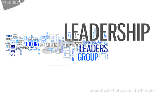 Image of leadership text cloud