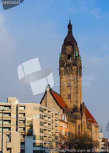 Image of Typical Berlin landscape: old Charlottenburg-Wilmersdorf rathaus