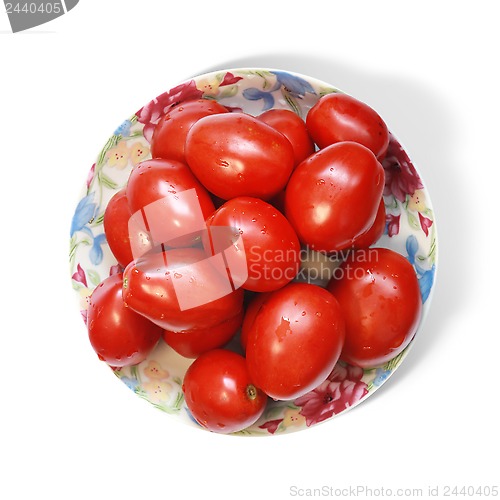 Image of tomatoes on plate