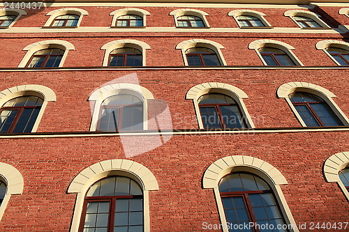 Image of facade of a brick house