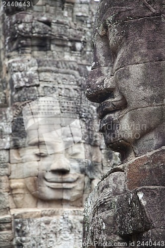 Image of Bayon temple faces in Angkor Cambodia