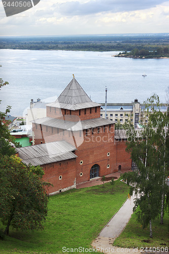 Image of Ivanovskaya tower of the Nizhny Novgorod Kremlin. Russia