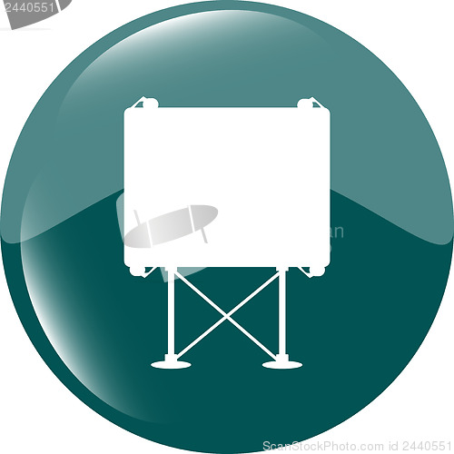 Image of billboard button icon web sign
