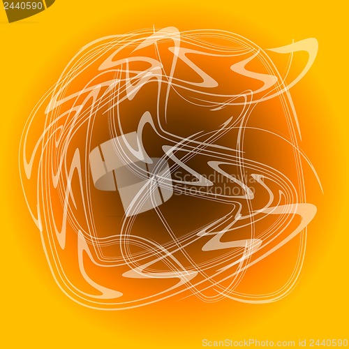 Image of Abstract white smoke on orange background