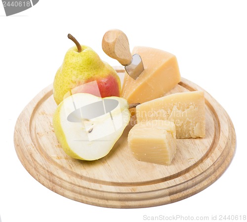 Image of cheese and fruit