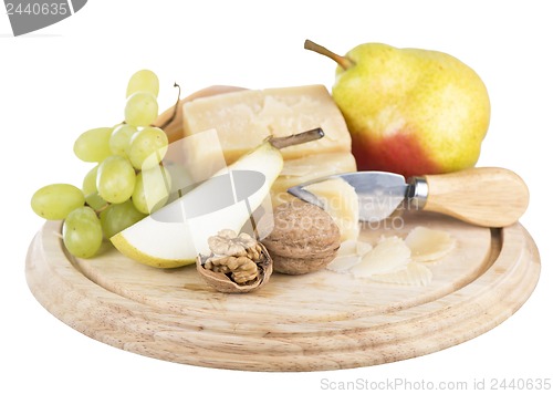 Image of cheese and fruit