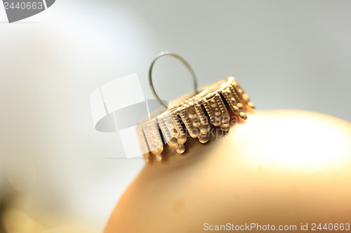 Image of Christmas ornament in extreme close up