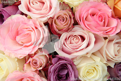 Image of Bridal flowers in pastel shades