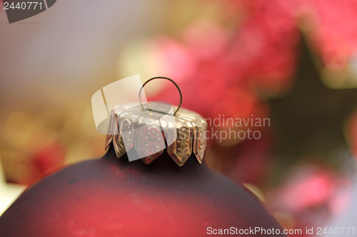 Image of Red christmas decoration